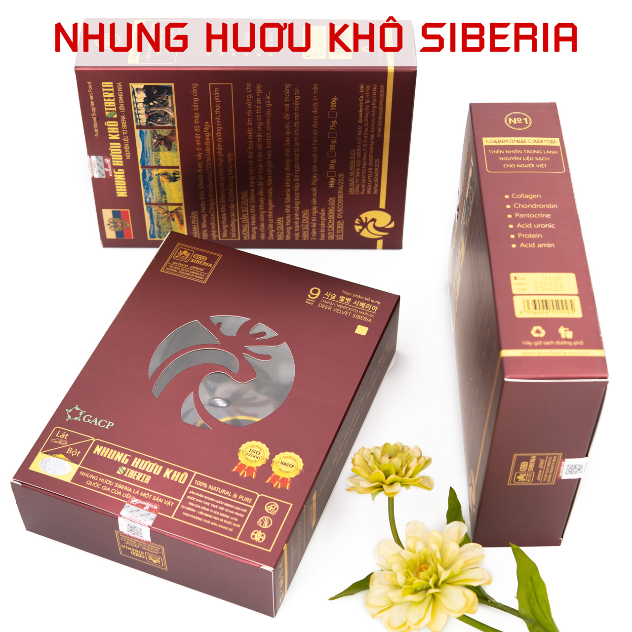 Nhung hươu khô cao cấp Siberia