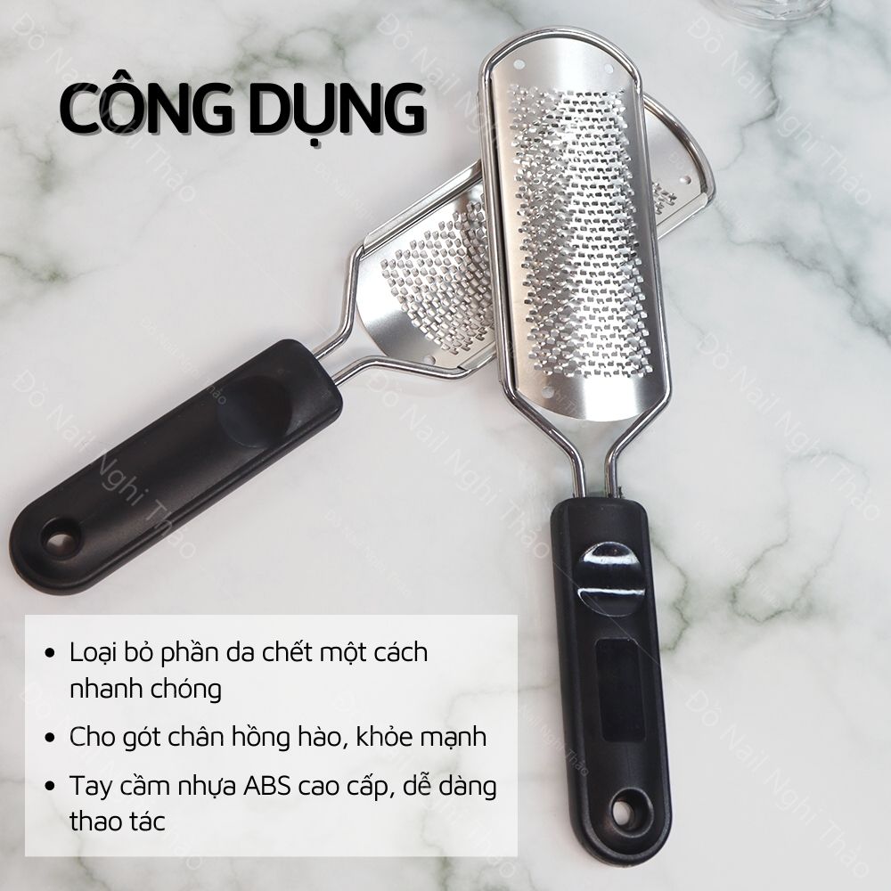 Dụng cụ chà gót chân inox