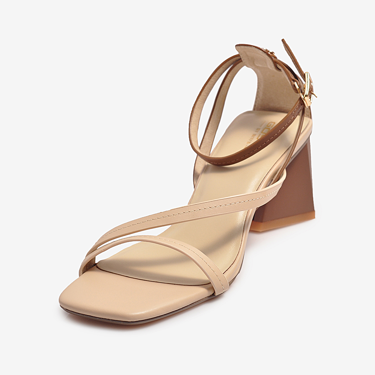[Voucher giảm 12% tối đa 80k đơn 500k]Sandal Cao Gót Nữ Gosto GFW019100NAU (Nâu)