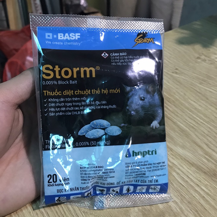 Thốc diệt chuột thế hệ mới STORM Gói 20 viên