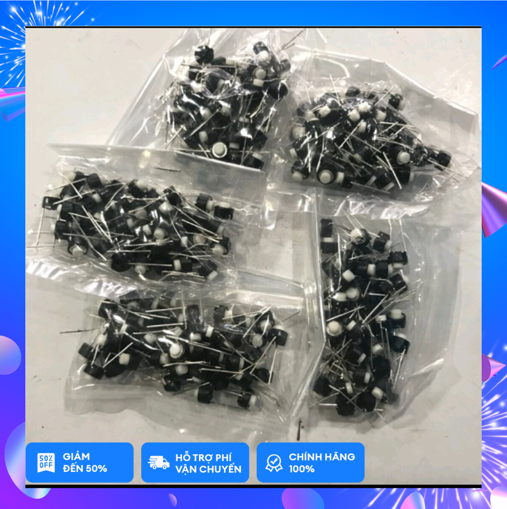 Công tắc chip 2 chân trắng- 1 gói 50 cái