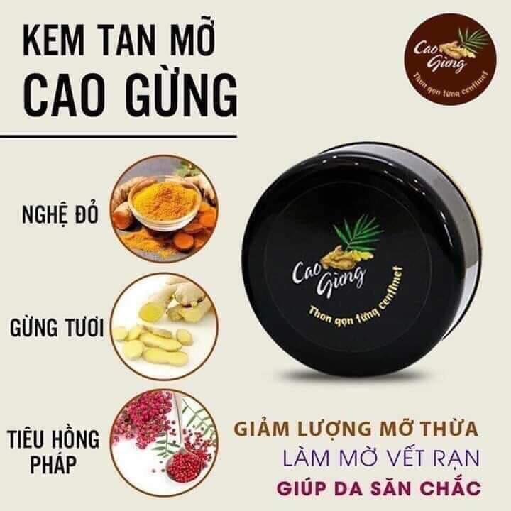 Cao gừng tan mỡ
