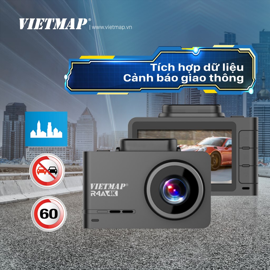 [Trả góp 0%]Camera hành trình viet map R4A