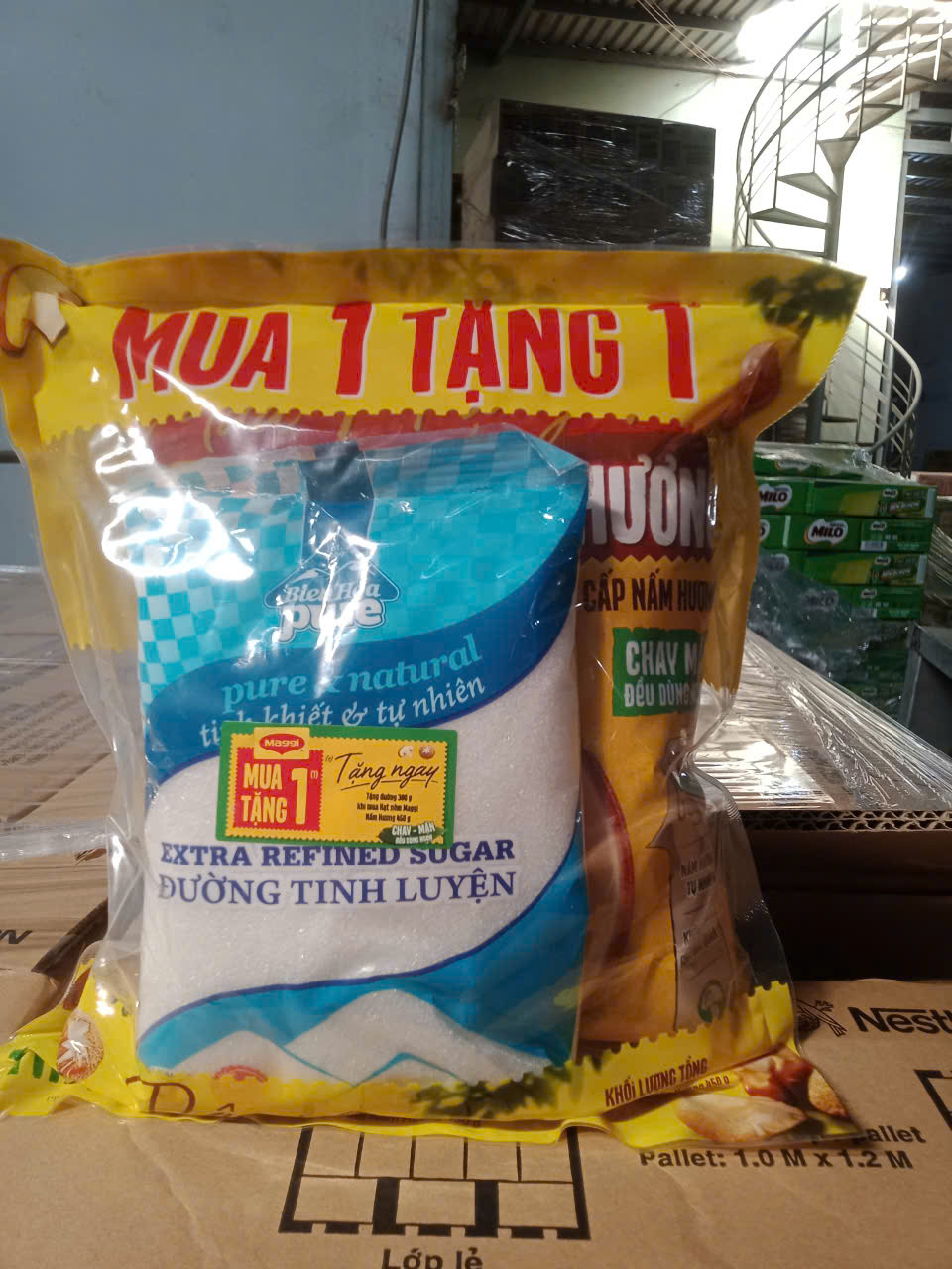 Tặng 250ml dầu Meizan_Hạt nêm nấm hương Maggi cao cấp 450g