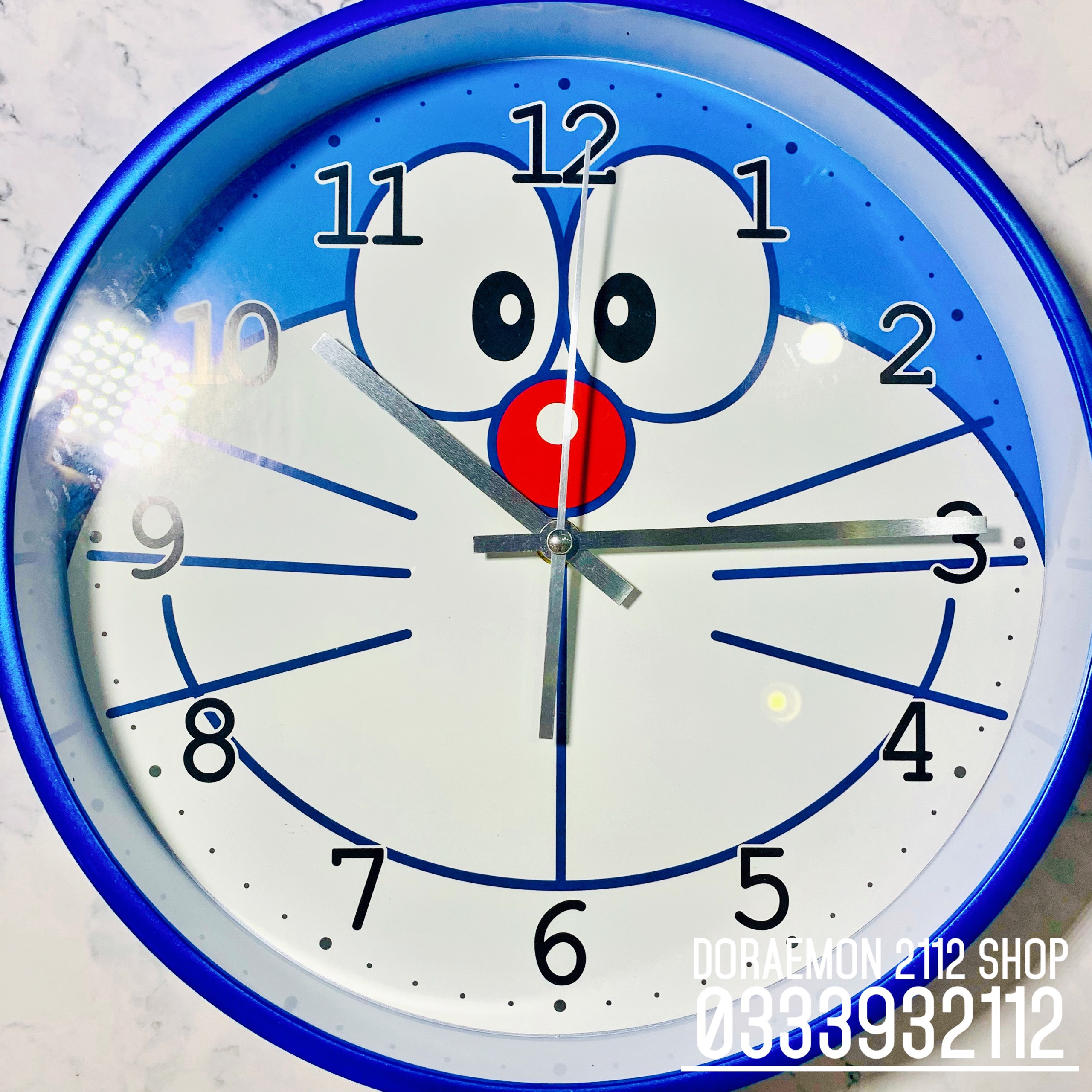 Đồng hồ treo tường Doraemon đường kính 30cm