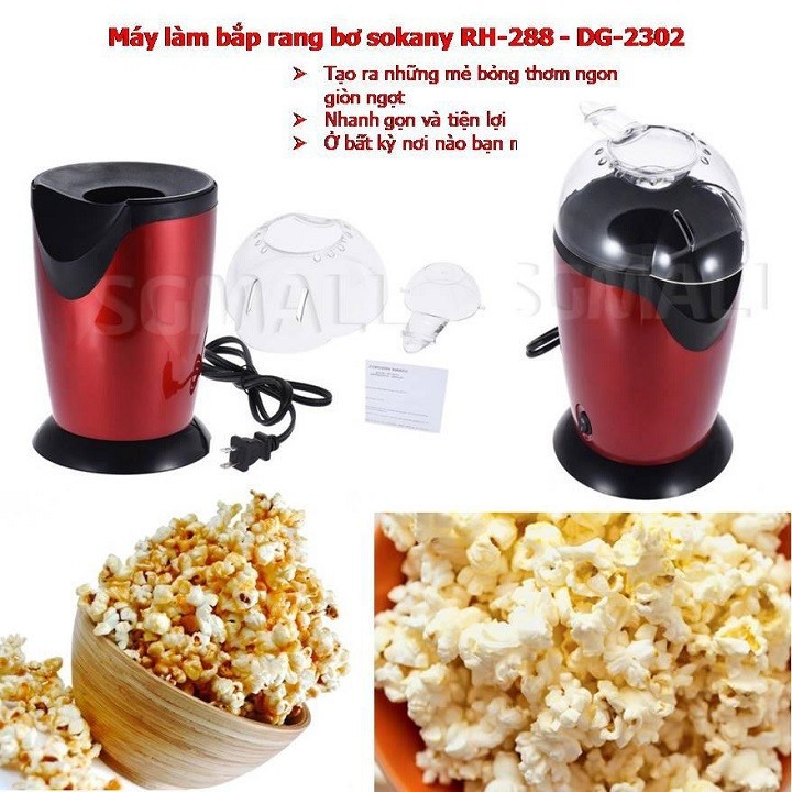 [HCM]Máy làm bắp rang bơ sokany RH-288