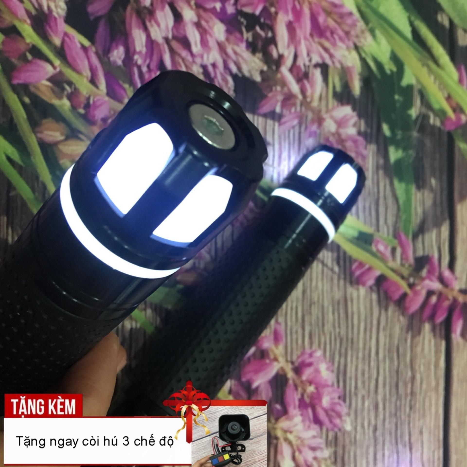 [TẶNG CÒI HÚ 3 CHẾ ĐỘ] Bao tay gù RIZOMA có đèn Led độ xe siêu chất G71 (màu đen)