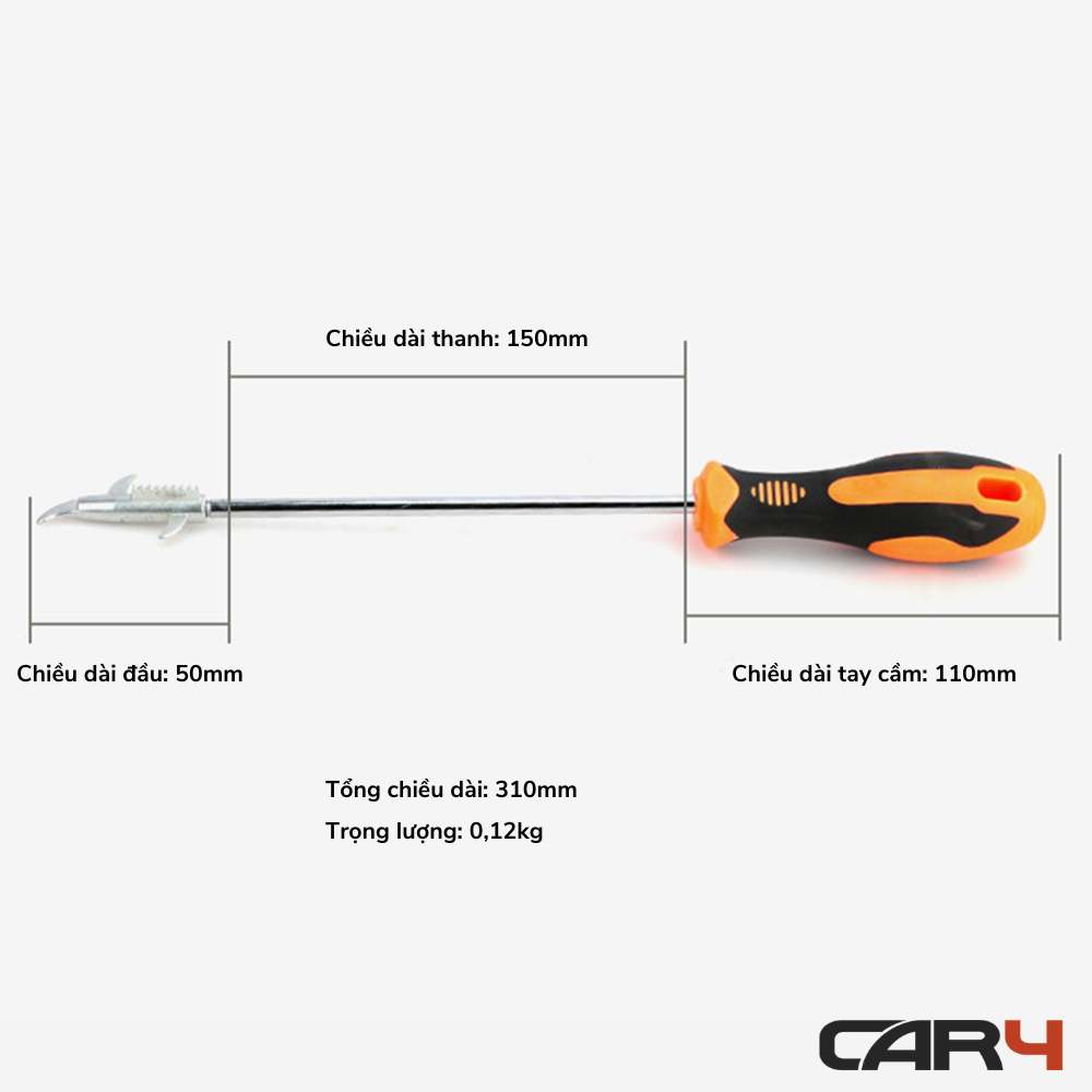 Tô vít móc đá lốp xe 2 trong 1 Car4 - (KM Khai Trương)
