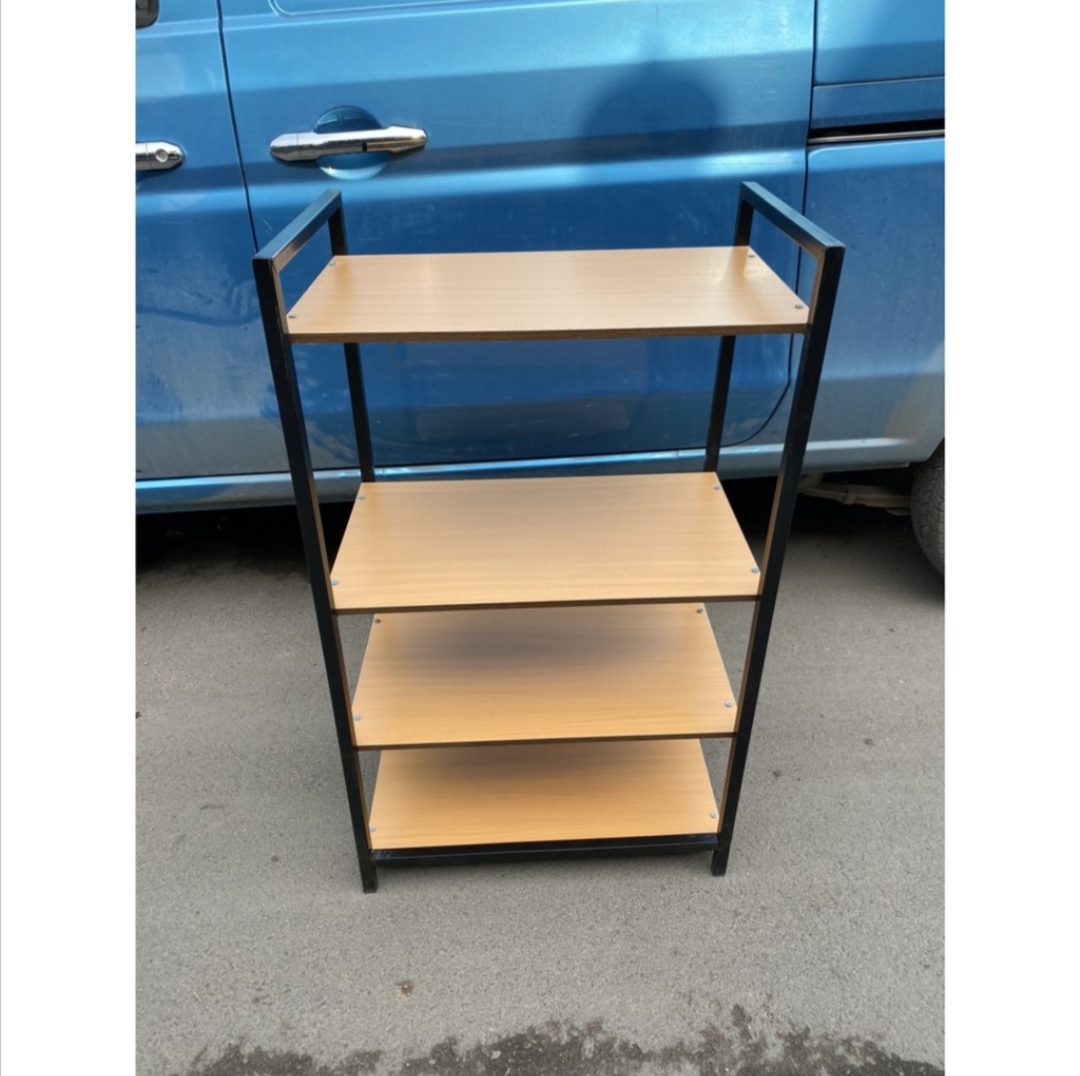 Kệ lò vi sóng 4 tầng. Kích thươc 110 x 60 x 30cm. Khung sắt sơn tĩnh điện gỗ MDF phủ melatium chống thấm nước