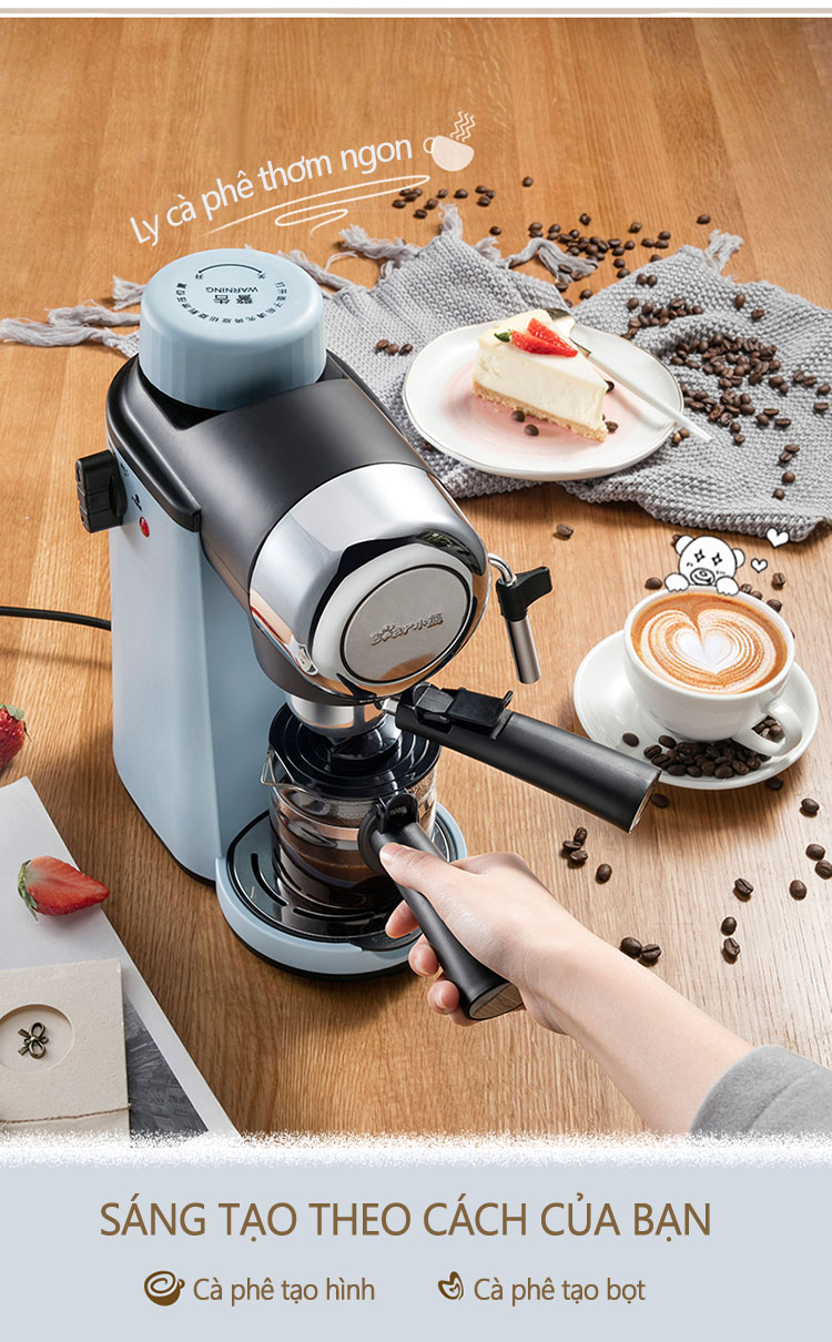 Máy pha cà phê espresso, capuccino gia đình Hàn Quốc