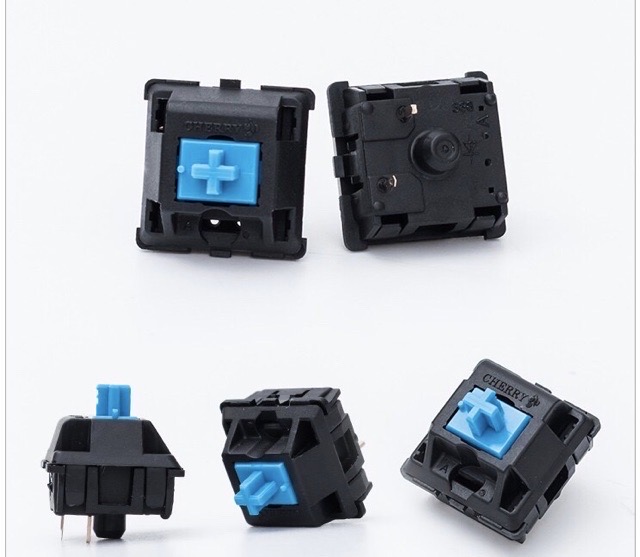Cherry Switch 3 pin cho bàn phím cơ (4 màu cơ bản) | Cherry silver speed