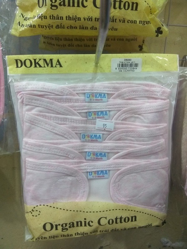 Tã dán sơ sinh Dokma DS002, DS060, DS310, DS312 (gói 5 chiếc)