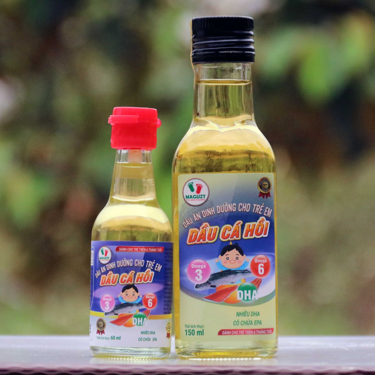 Dầu Cá Hồi Cho Bé Ăn Dặm Maguzt Nguyên Chất