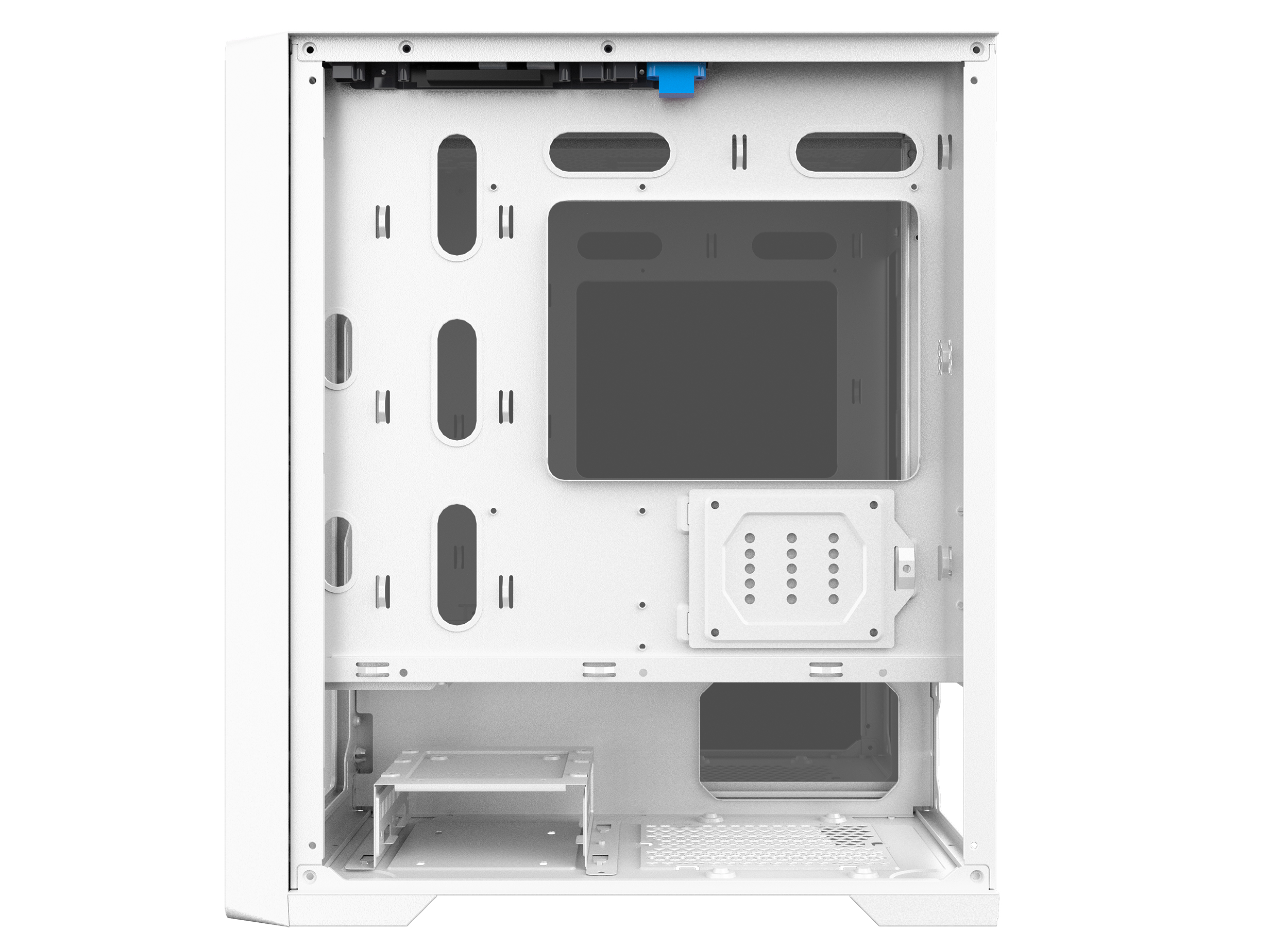 Vỏ case KENOO ESPORT M500 - 3F - MàuTrắng MATX (3 Fan RGB)