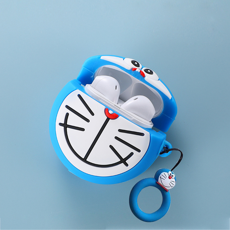 Anime Cute Silicone Case for Airpods 3 Pro 2 Generation, Protective Casing for Apple earphones, Case Cover with Ring Lanyard for Airpods Charging Box