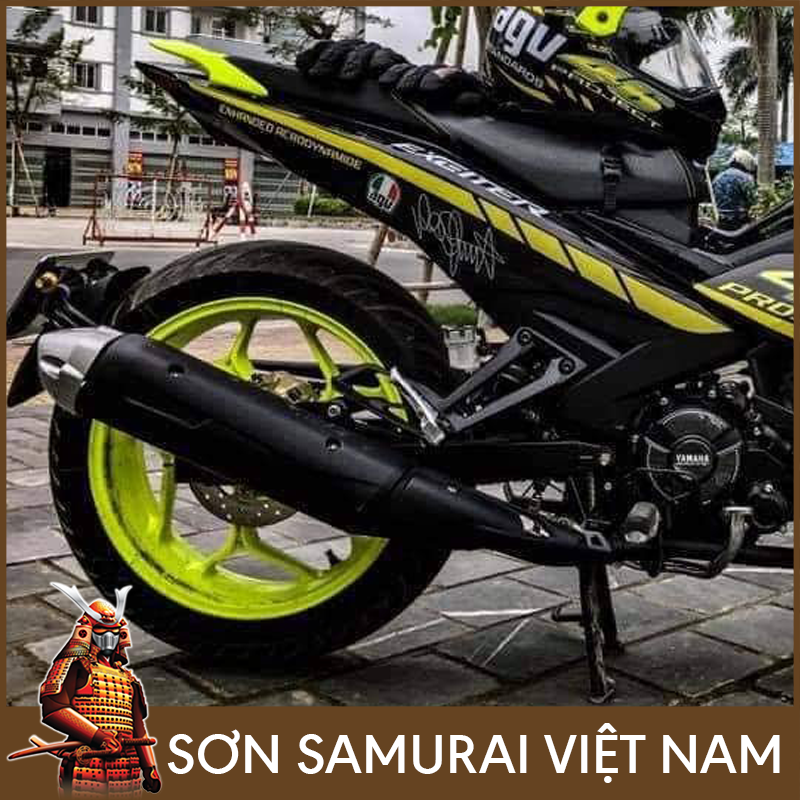 Sơn samurai vàng nõn chuối - Combo màu huỳnh quang 56 sơn xịt samurai