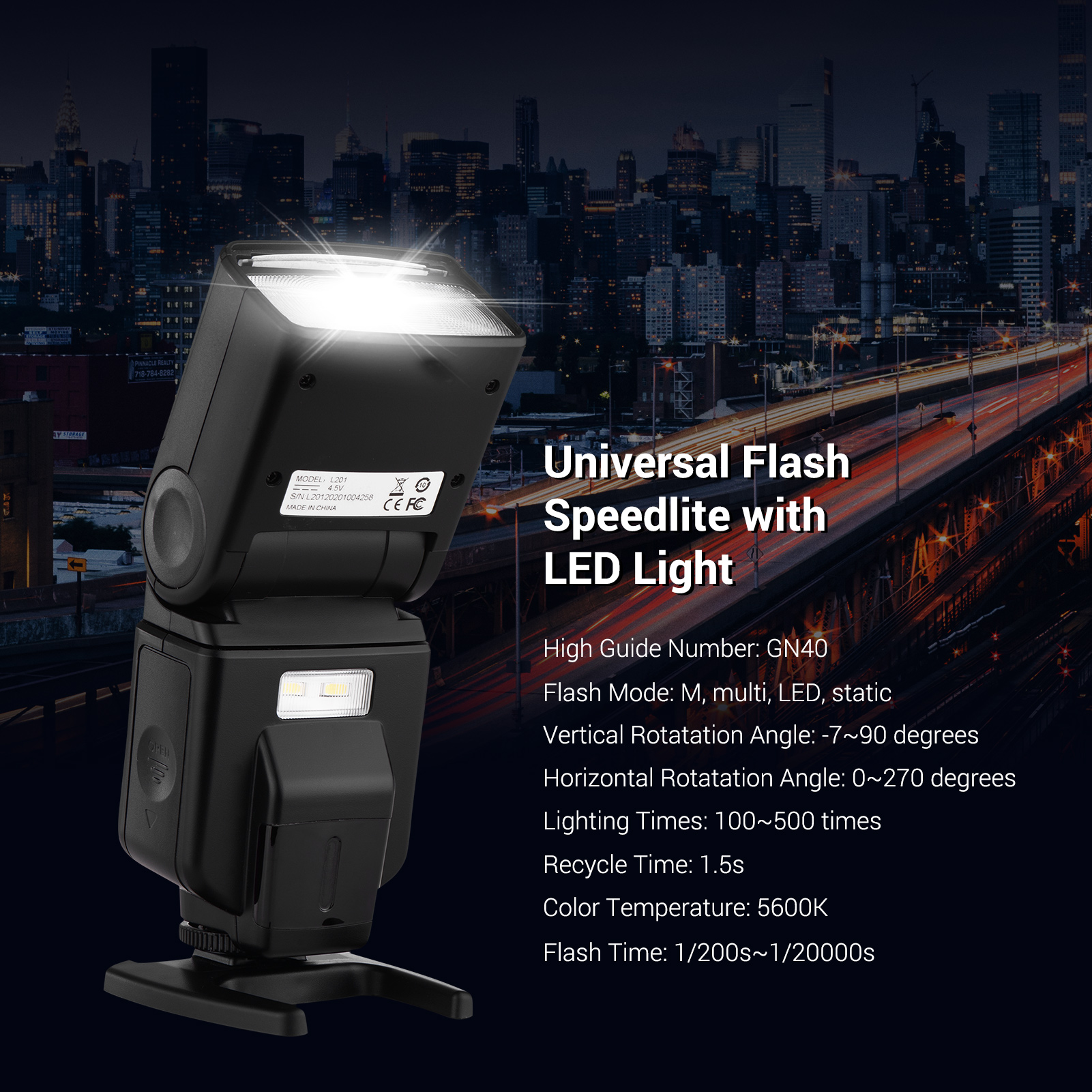 Woman universal flash Speedlite gn40 adjustable LED fill light flash camera replacement bracket for DSLR Canon Nikon Olympus Pentax