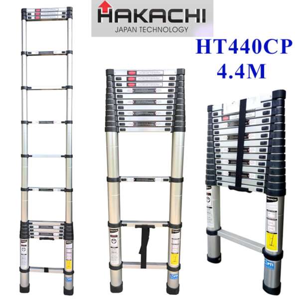 Thang nhôm rút gọn HAKACHI HT440CP - 4.4M