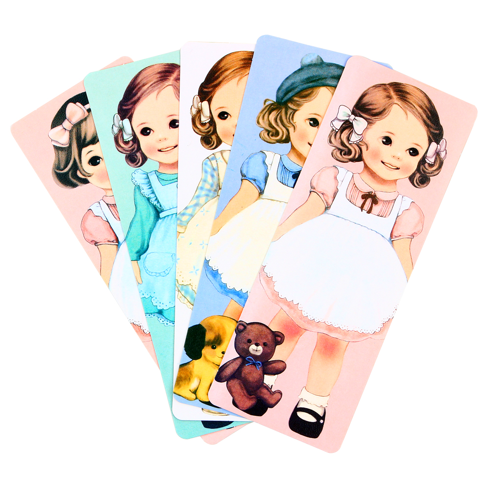 [HCM]Bộ 30 Bookmark - Little Girls (5.5 x 14.5cm)