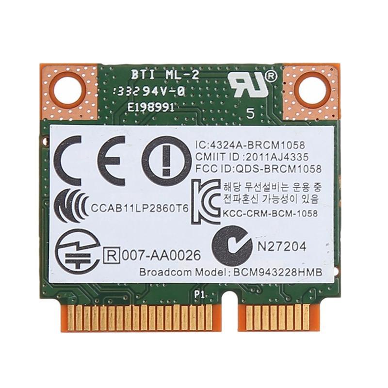 Bảng giá Dual Band 2.4+5G 300M 802.11A/B/G/N Wifi Bluetooth 4.0 Wireless Half Mini Pci-E Card For Hp Bcm943228Hmb Sps 718451-001 Phong Vũ