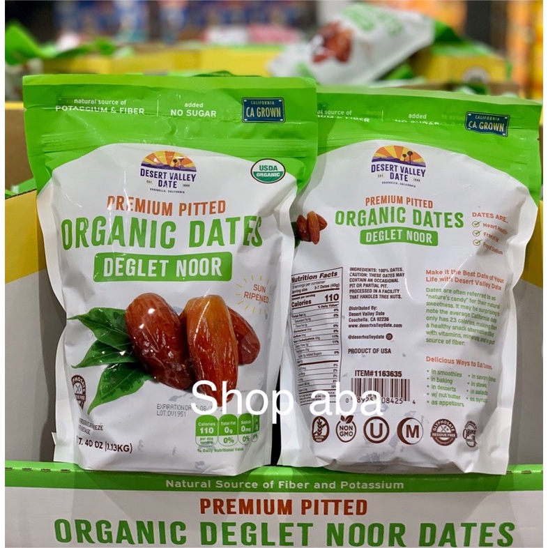 Chà là hữu cơ Desert Valley (1.13kg)
