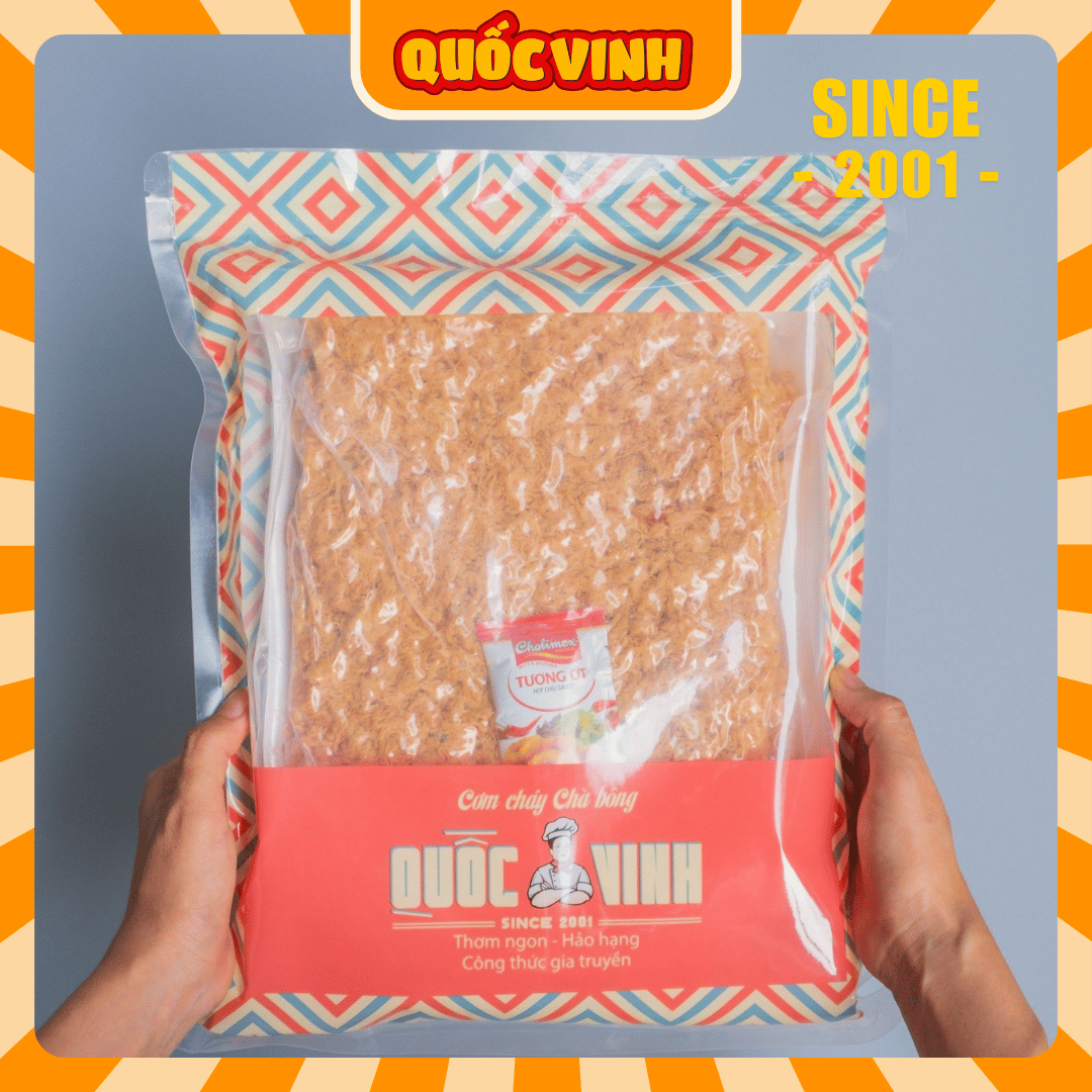 Cơm Cháy Chà Bông Quốc Vinh - Loại 500g/gói
