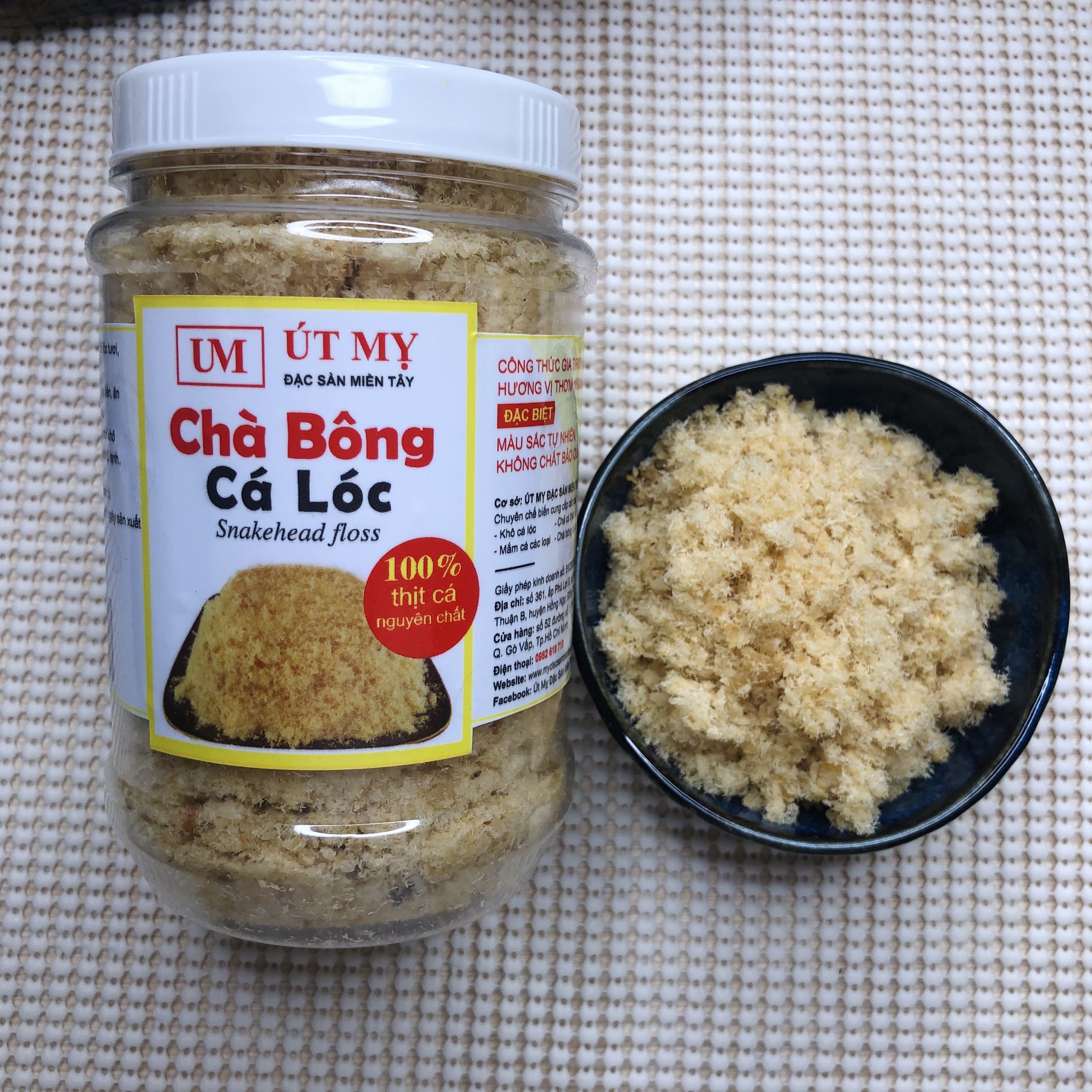[GIẢM 30%] Chà bông cá lóc Út Mỵ 250gr