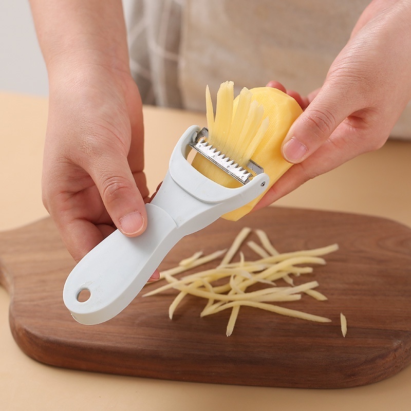 Nạo Gọt Củ Quả Thông Minh 2in1- Nạo Dài 2 Đầu Lúa Mạch
