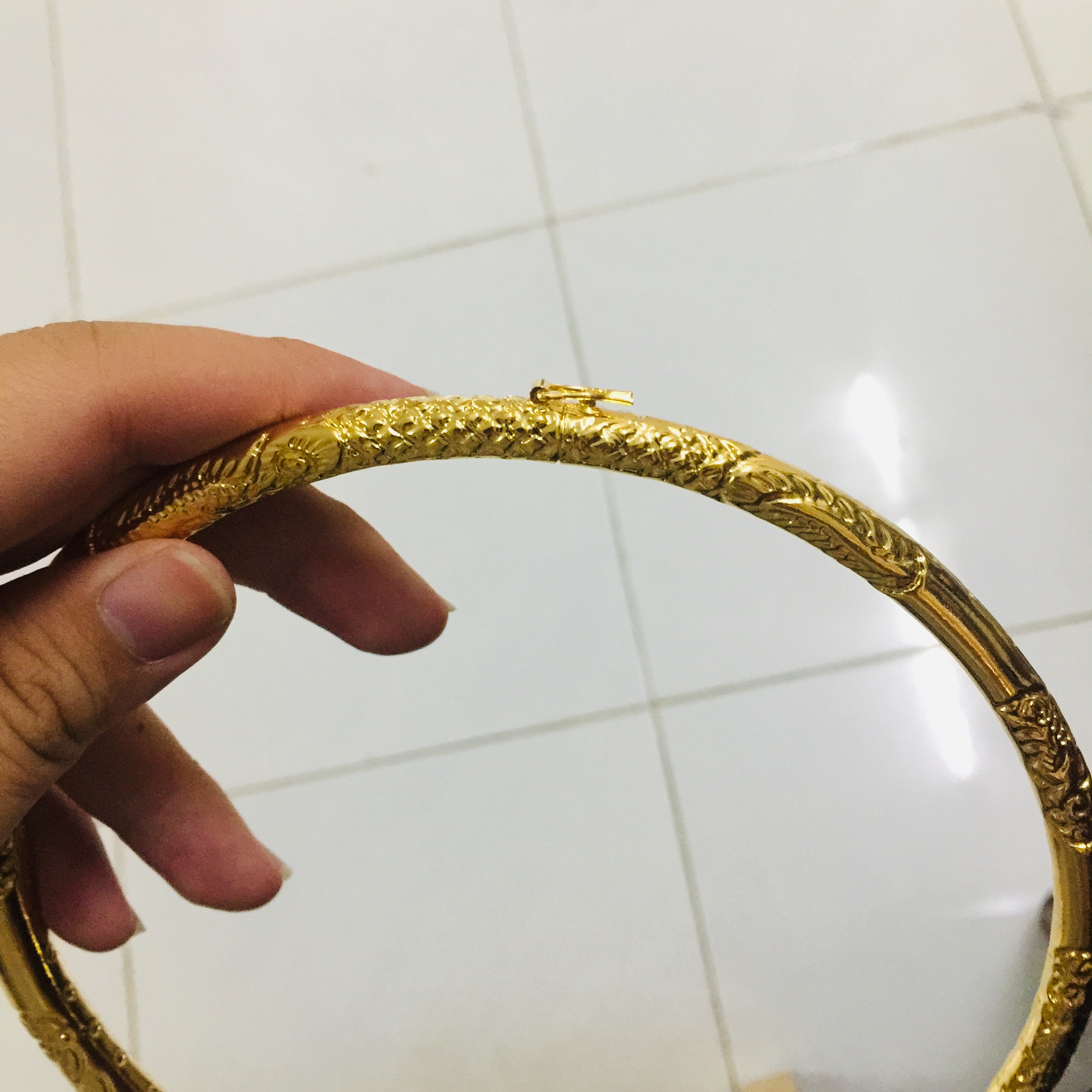 [HCM]KIỀNG CỔ MẠ VÀNG CHẠM RỒNG PHƯỢNG TINH XẢO