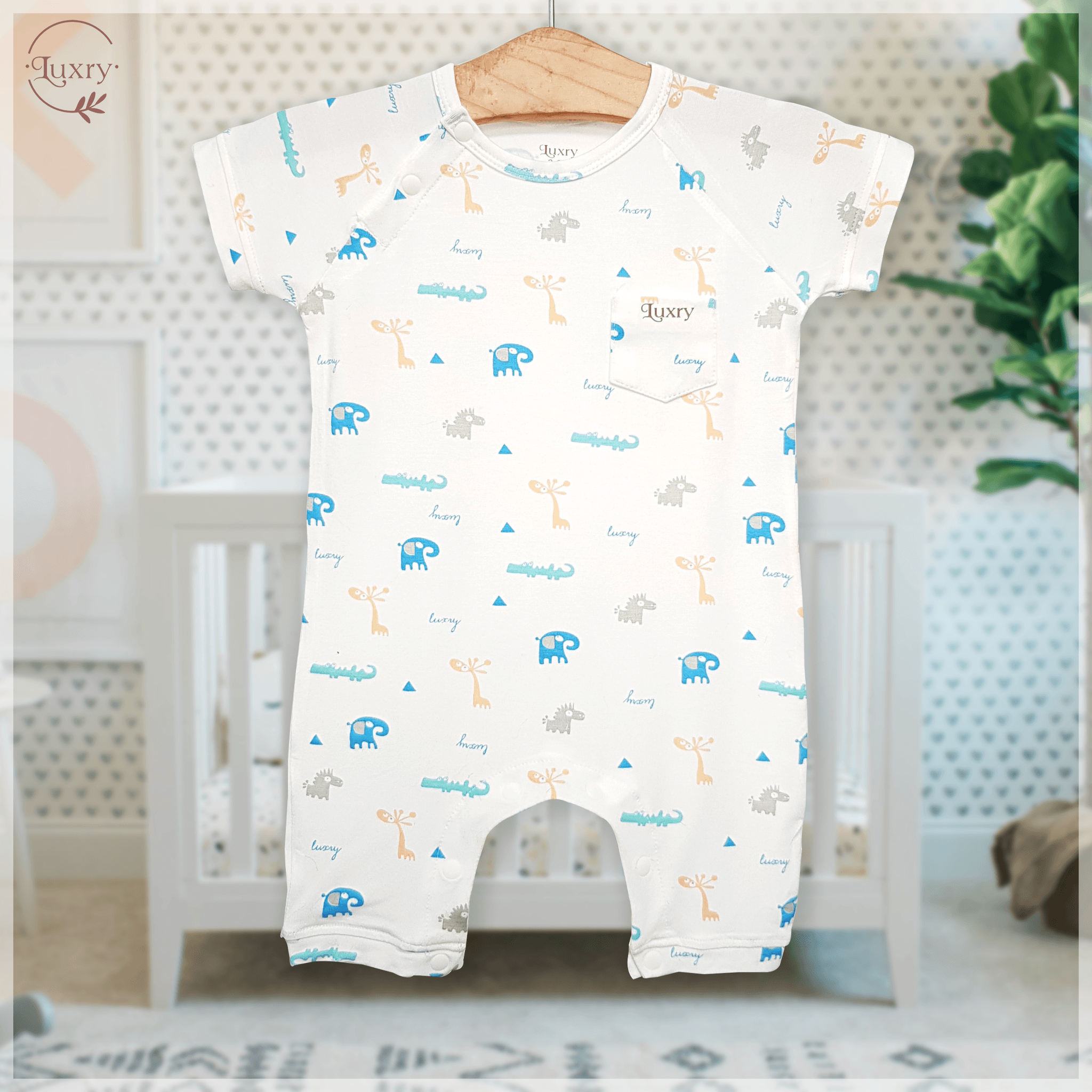 Body cộc cài lệch dành cho bé sơ sinh