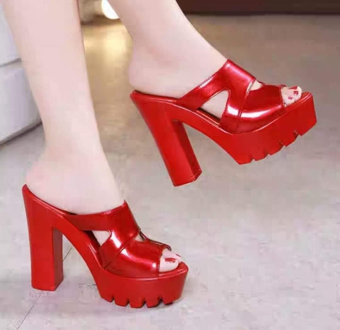 DÉP GUỐC GÓT VUÔNG DA BÓNG 9P CAO CẤP