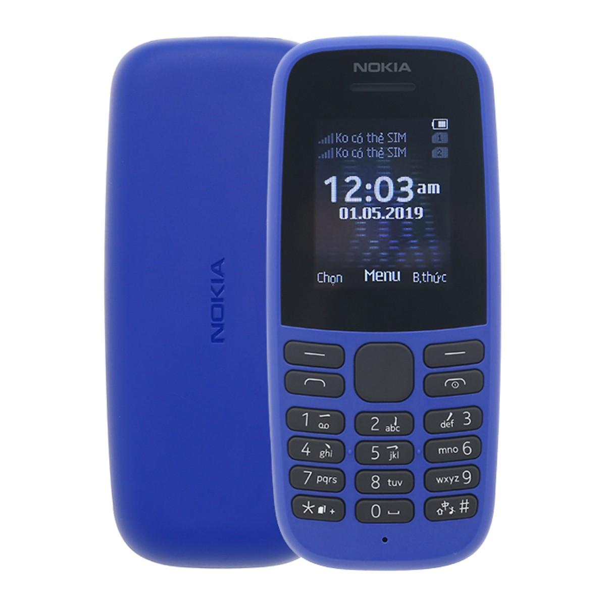 điện thoại giá rẻ nokia 105(2019) 2SIM full box  (MAIN ZIN - CHÍNH HÃNG - BẢO HÀNH 1 NĂM)