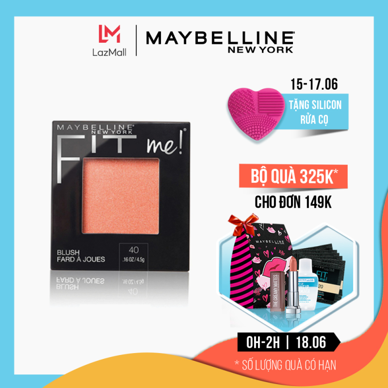 Phấn Má Hồng Mịn Nhẹ Tự Nhiên Giữ Màu Chuẩn Fit Me Blush Maybelline New York 4.5g