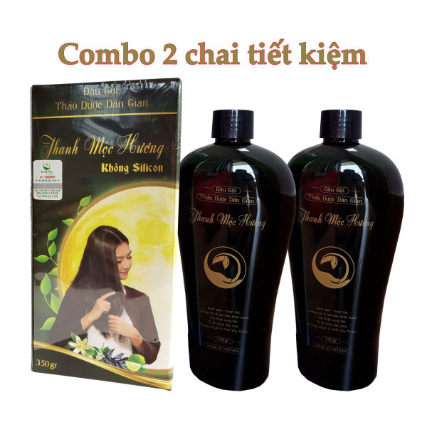 [HCM]Combo 2 chai Dầu gội THANH MỘC HƯƠNG không silicon 350ml từ thảo dược dân gian ngăn rụng tóc và gàu