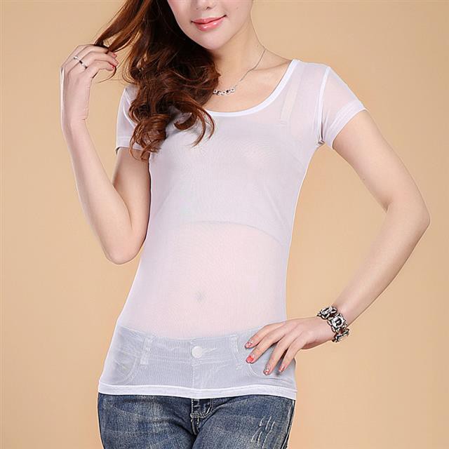 Áo cổ tròn nữ ôm body tôn dáng