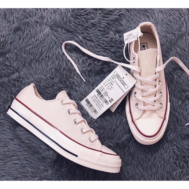 [Tặng Tất + Hộp Đẹp] Giày Thể Thao Sneaker Converse 1970s Thấp Cổ Trắng Full