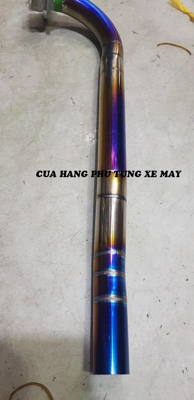 Cổ pô xe Dream, Wave, Sirius gắn pô zin inox 304 xi titan cao cấp