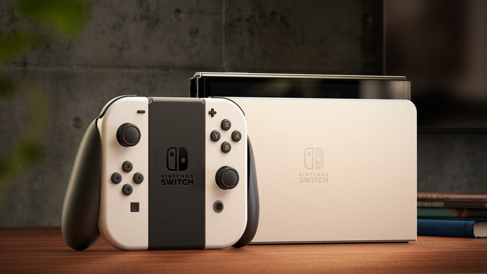 Máy Nintendo Switch Oled Model - White Joycon - Bảo hành 12 tháng