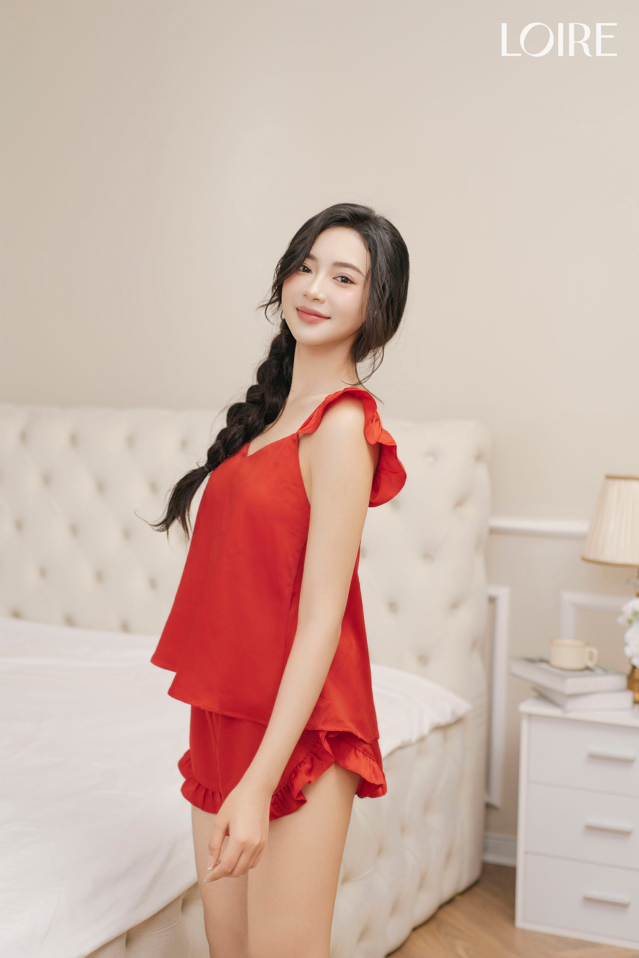 Bộ Đồ Ngủ Nữ Trơn Mềm Mịn Loirechic BHDN07