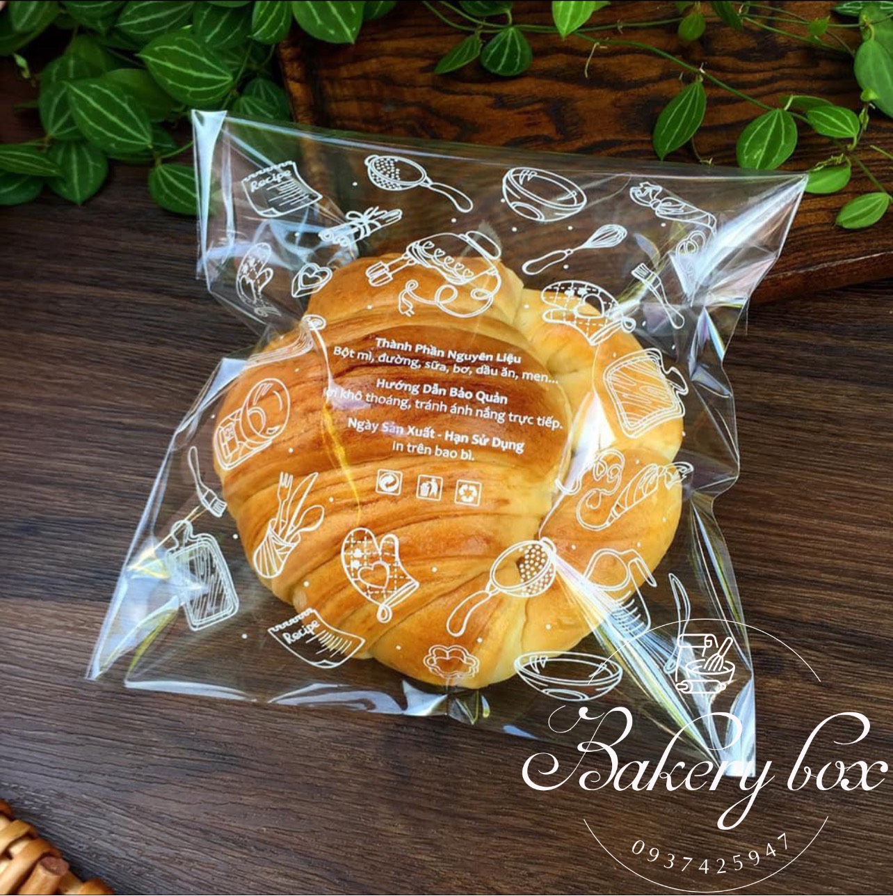 Túi Dán Miệng Đựng Bánh Ngọt (1kg)