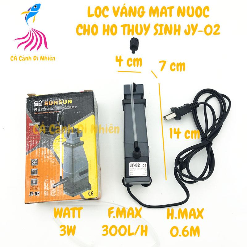 Lọc váng mặt nước SunSun JY-02 cho hồ cá thủy sinh