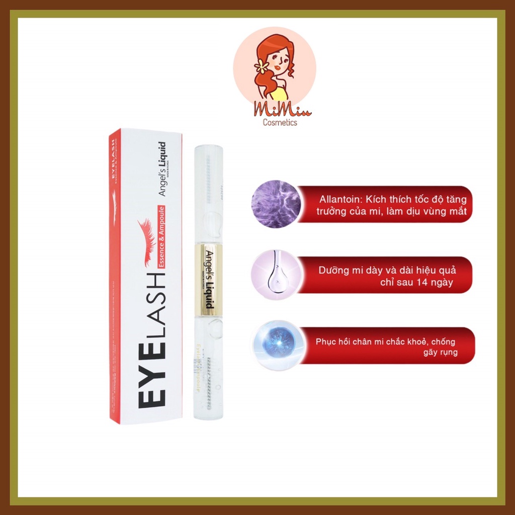 Siêu tinh chất dưỡng mi 2 đầu Angel's Liquid Eyelash Essence & Ampoule