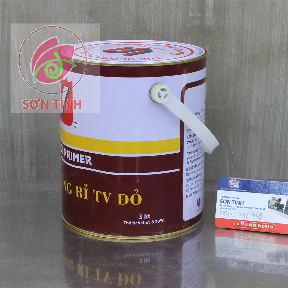Sơn lót chống rỉ TV màu đỏ 3L