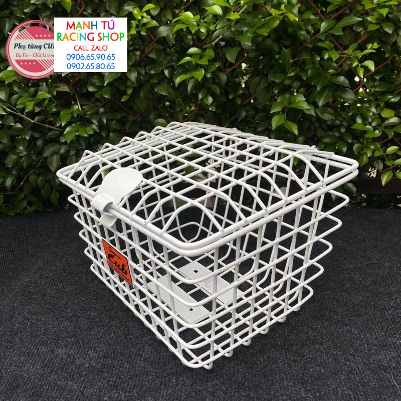 Rổ xe cub, dream dày dặn có kèm nắp chắc chắn ( có bát gắn đầy đủ )