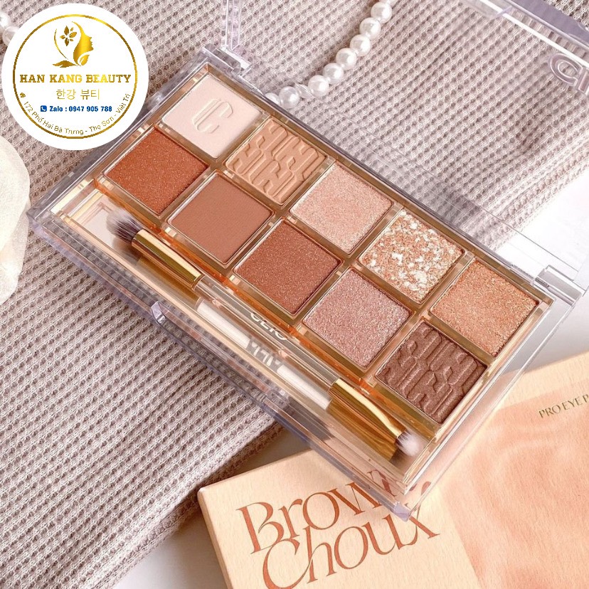Bảng mắt Clio Pro Eye Palette – No.02 Brown Choux (mẫu mới)