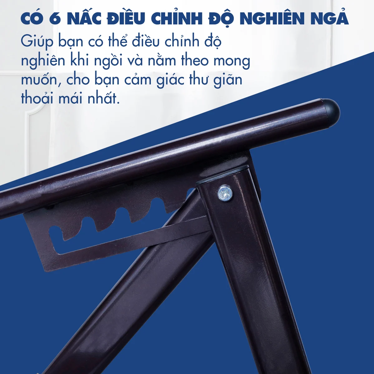 Ghế xếp thư giãn kèm nệm Kachi