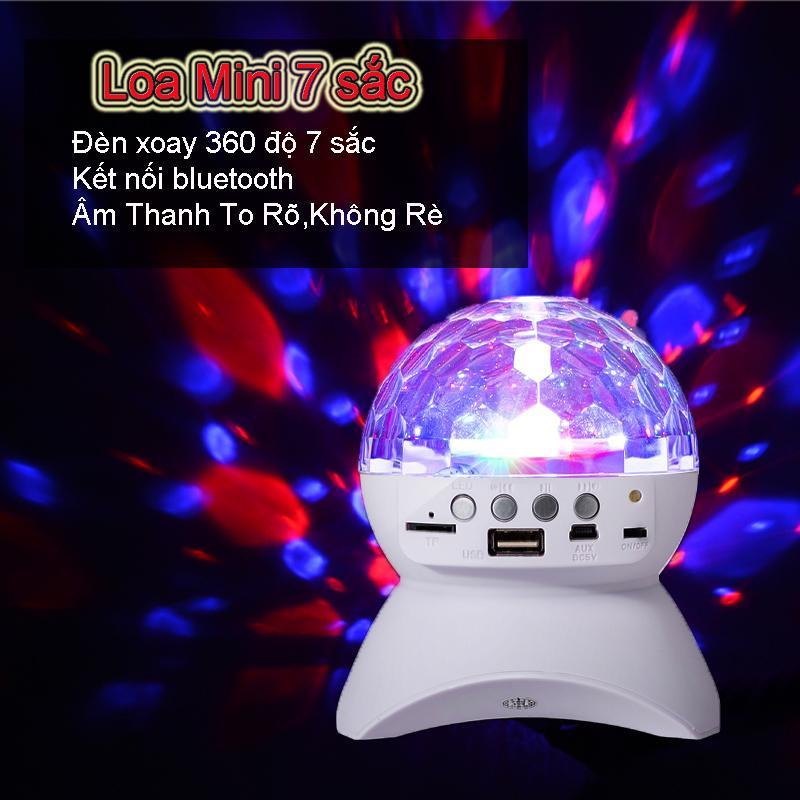 [HCM]Loa bluetooth kiêm đèn 7 màu vũ trường.