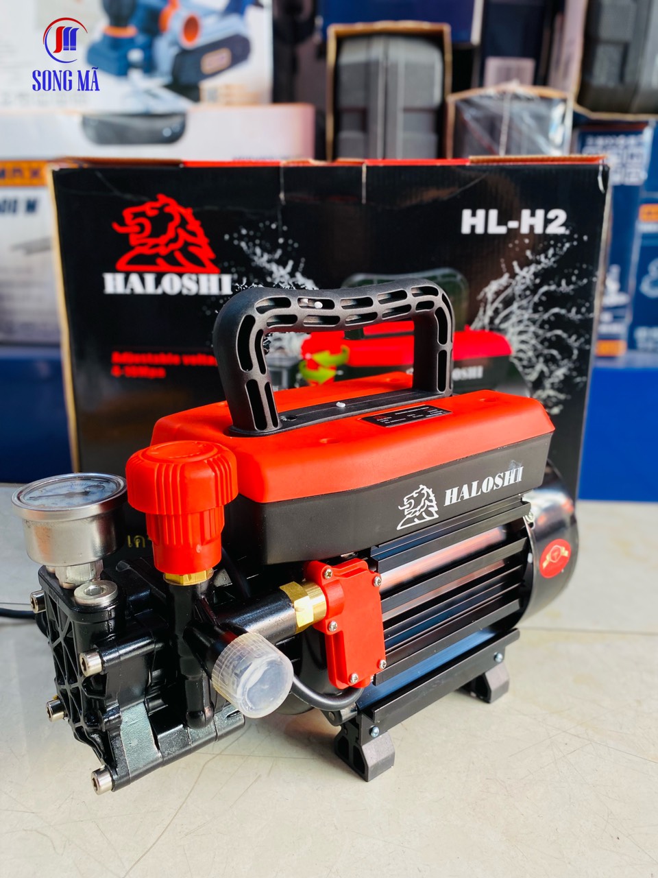 Máy xịt rửa mini Haloshi HL -H2 có chỉnh áp