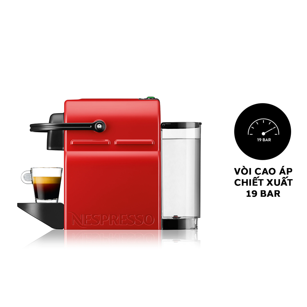 Máy pha cà phê viên nén Nespresso Inissia - Đỏ