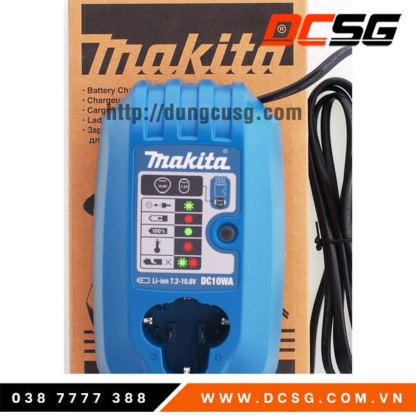 Bộ sạc pin 7.2v-10.8v makita dc10wa dcsg